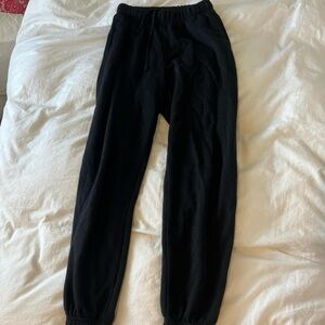 black sweatpants